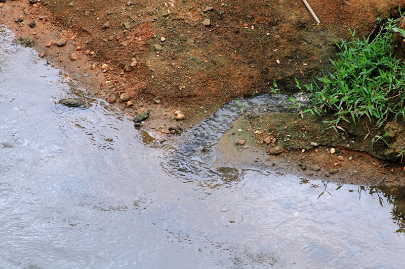 Despejo in natura de esgoto doméstico próximo a nascente do Rio Grande